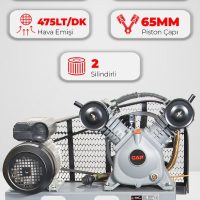 Çift Piston Kafa Grubu 3Hp 8 Bar G2065B