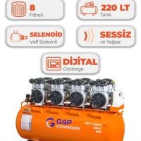 Hava Kompresörü Sessiz Ve Yağsız 220lt Gps1100x4