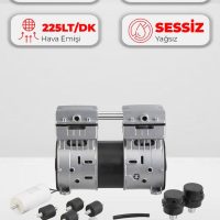 Kompresör Kafası Sessiz Ve Yağsız G750w